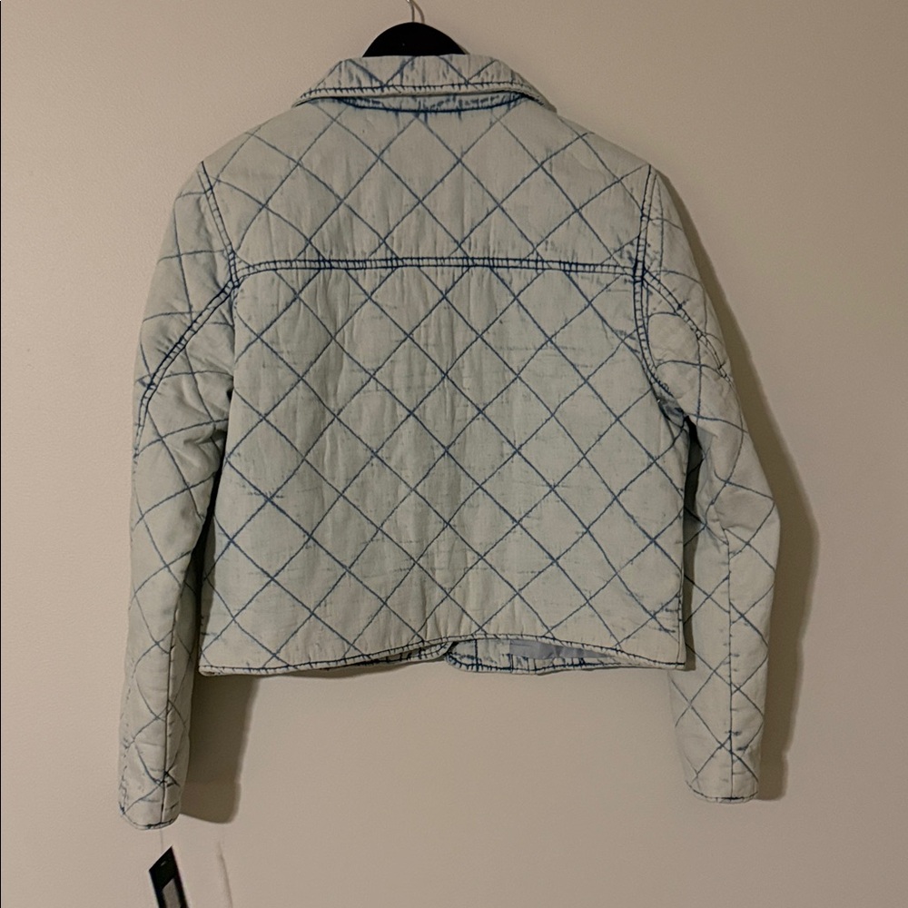 Marc New York Light Blue Quilted Jean Jacket - Picture 2 of 3